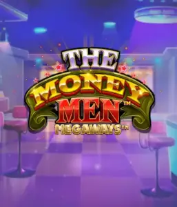 Experience the exciting world of The Money Men Megaways slot by Pragmatic Play, highlighting a vibrant logo with sparkling stars set against a stylish casino setting. This graphic portrays the energy and allure of high-stakes gambling with its striking design and colorful ambiance. Ideal for casino enthusiasts looking for a taste of Vegas. 