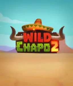 Embark on the vibrant Mexican desert with the Wild Chapo 2 game by Relax Gaming, featuring a whimsical bull wearing a sombrero against a serene desert backdrop. This graphic conveys the fun and adventure of the game, great for those who love culturally inspired slots, delivering a entertaining gaming experience.